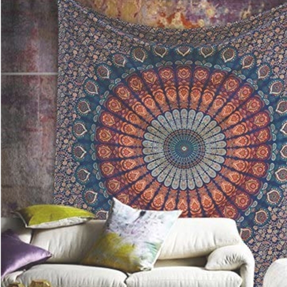 BOHO Mandela Tapestry Wall Art Hanging Bed Cover - Picture 2 of 6